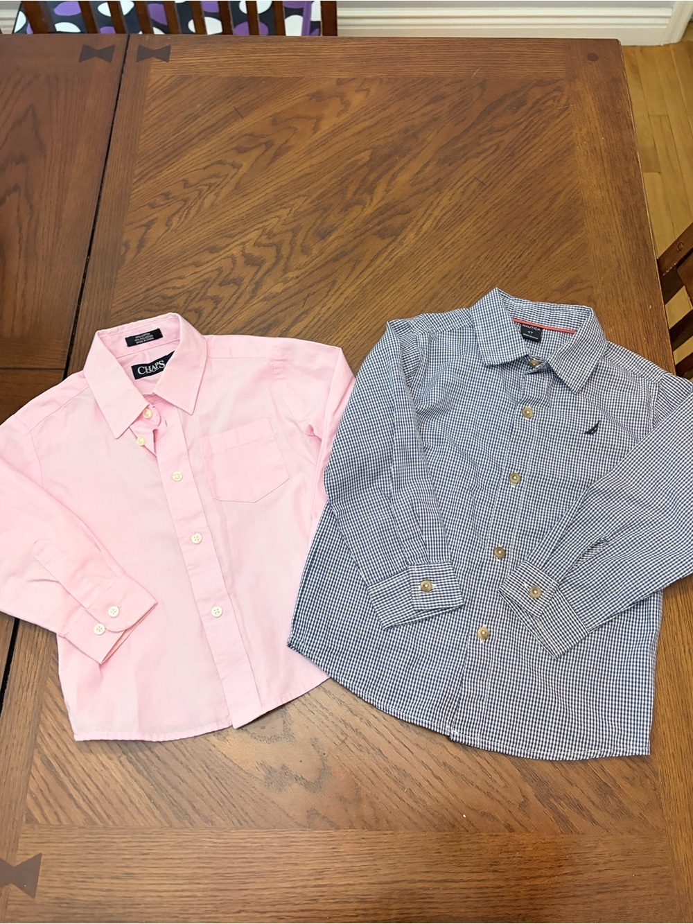 Toddler Boys Dress Shirt Bundle – Chaps & Nautica Size 4T